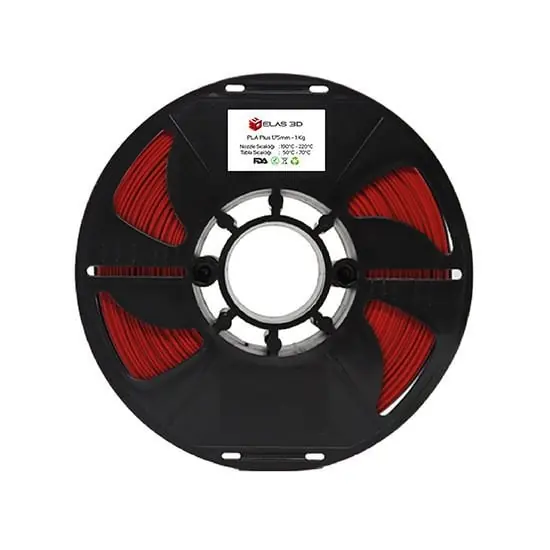 Elas PLA Plus Kırmızı Filament 1.75mm 1KG